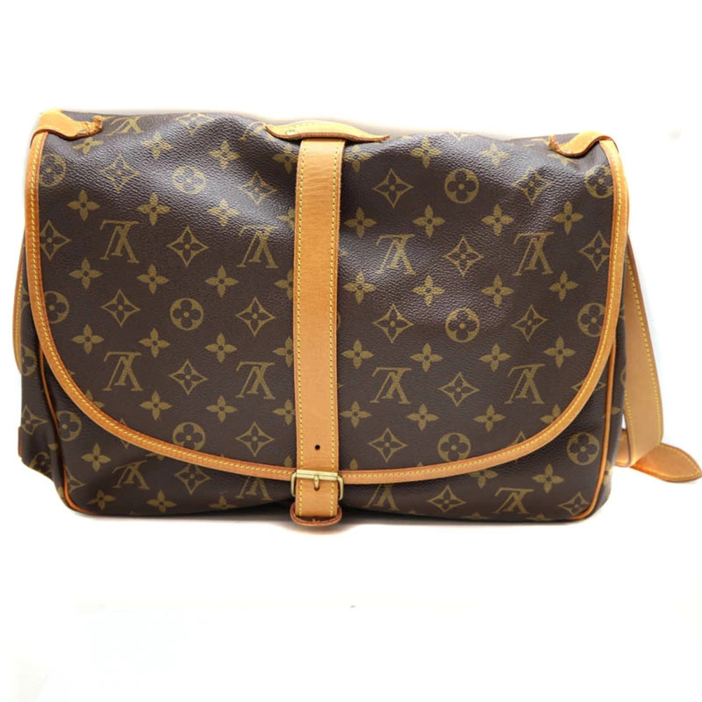 Louis Vuitton Shoulder Bag Monogram Saumur Brown